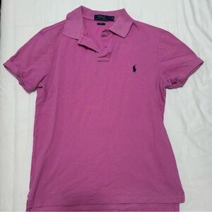Pink Slim Fit Polo Ralph Lauren Shirt